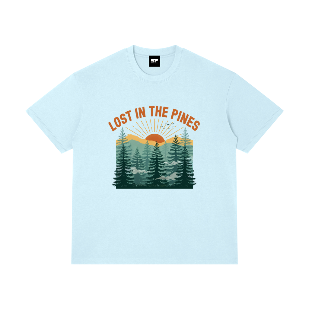 Lost In The Pines Unisex T-Shirt – Vintage Forest Adventure Graphic Tee