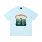 Lost In The Pines Unisex T-Shirt – Vintage Forest Adventure Graphic Tee