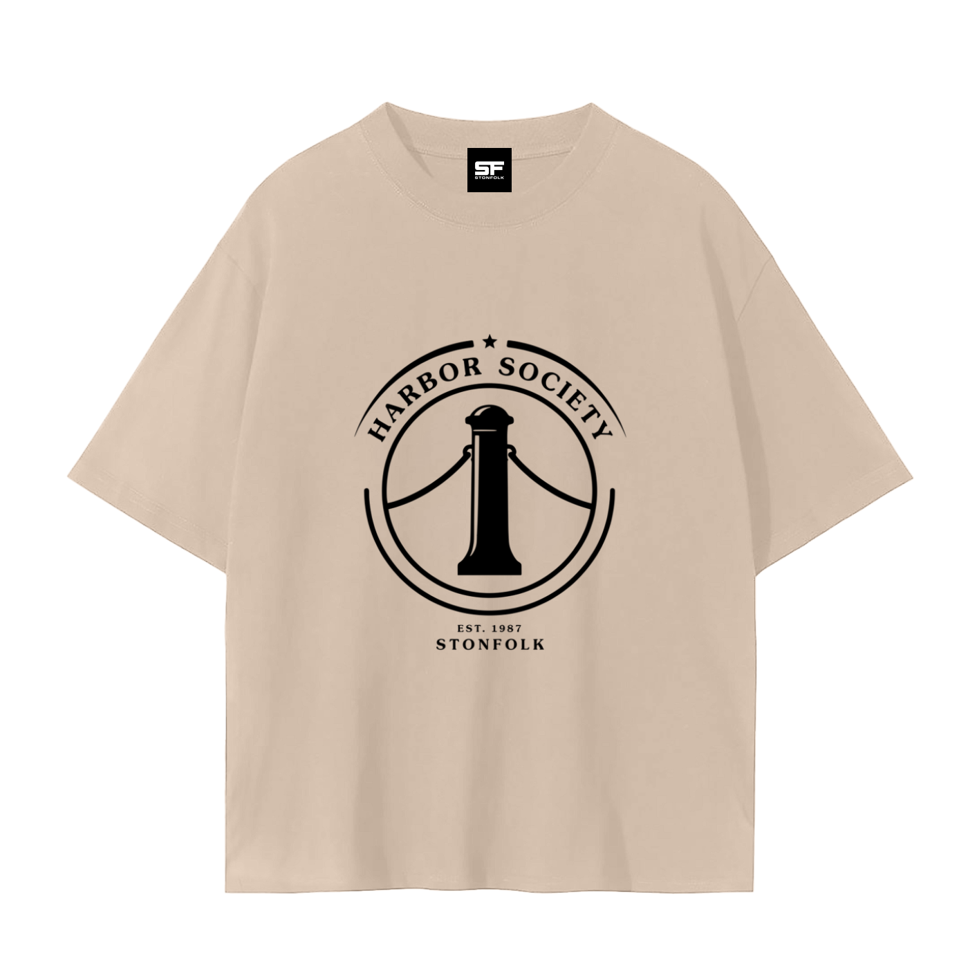 Harbor Society Drop Shoulder Cotton T-Shirt