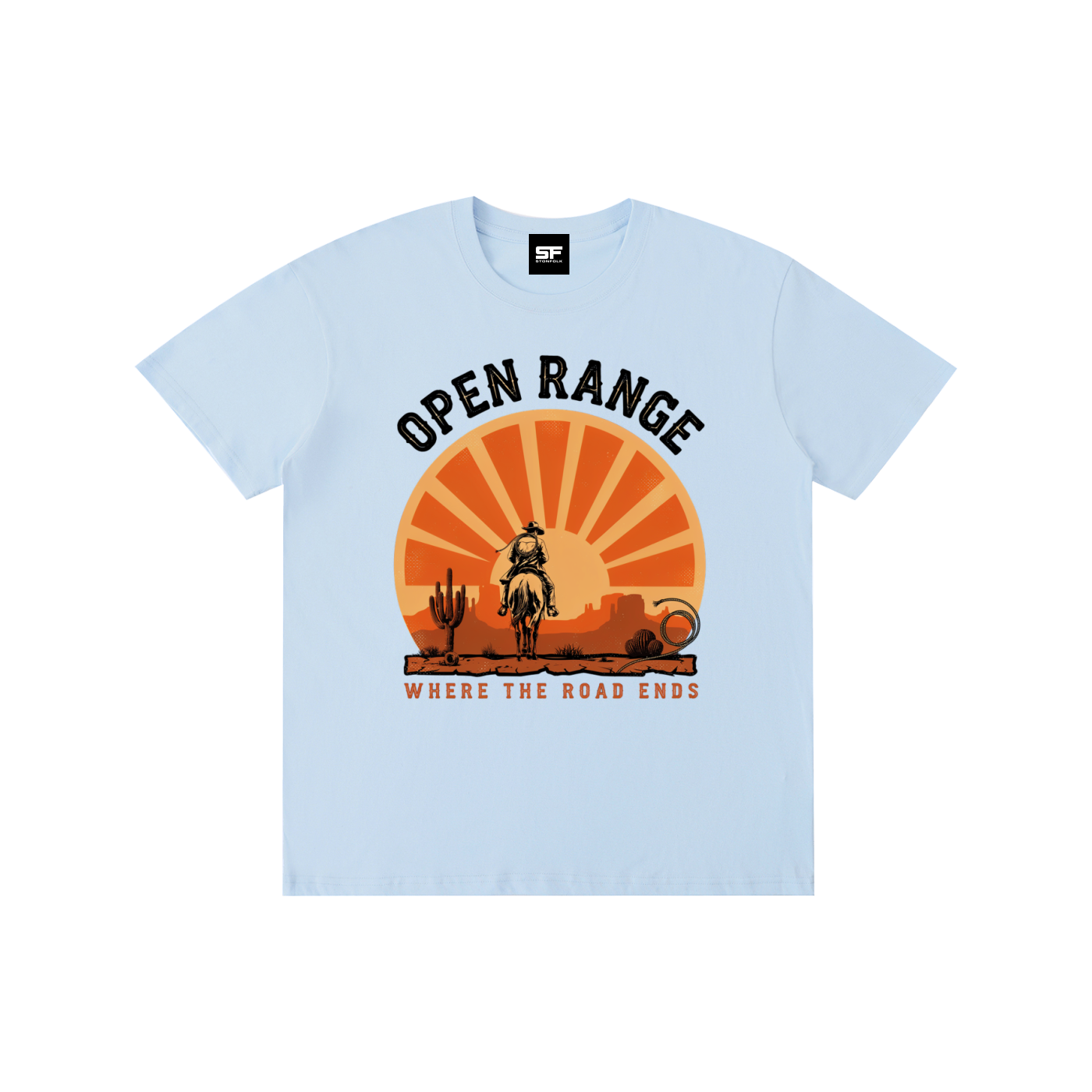 Open Range Vintage Cowboy T-Shirt – Unisex Western Adventure Tee