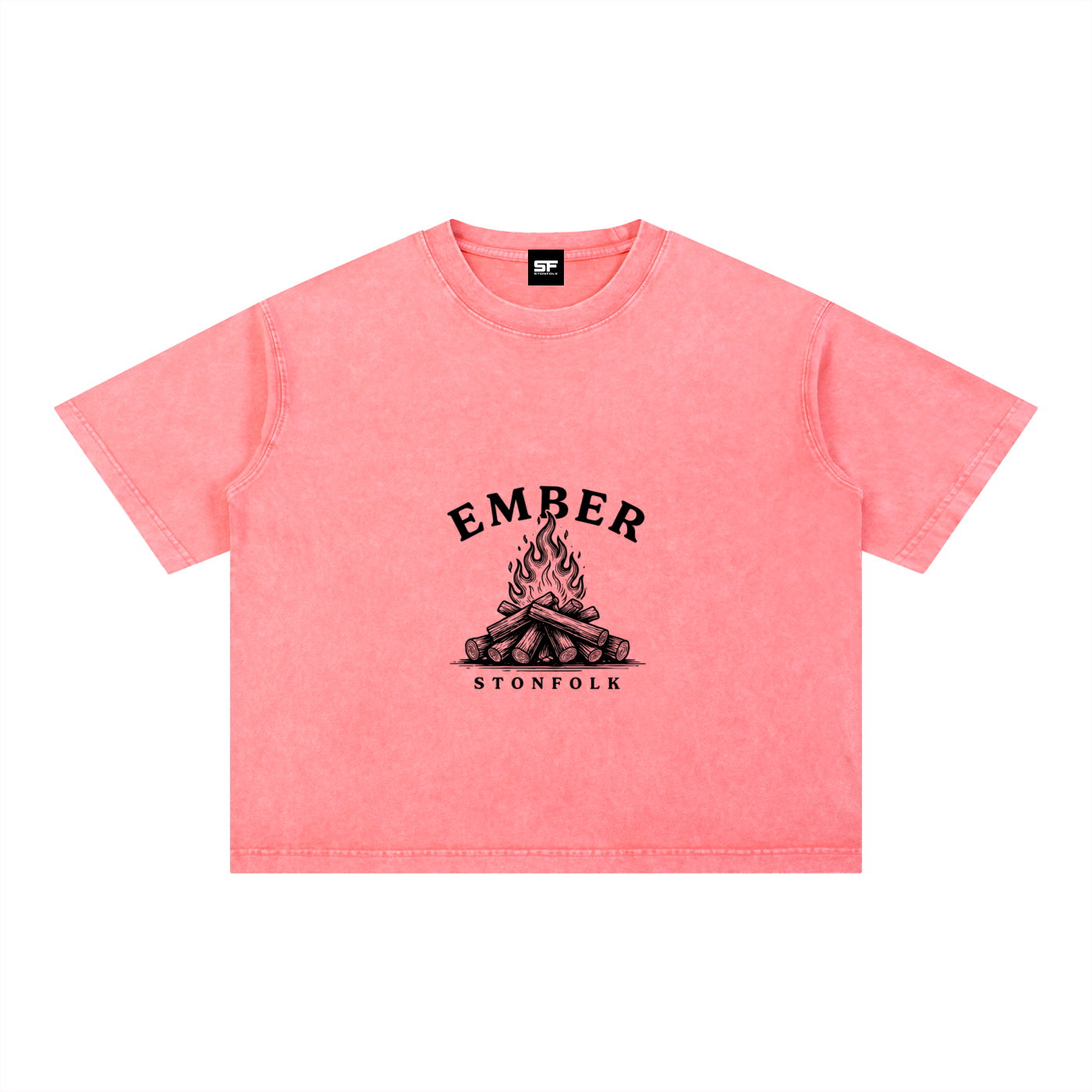 Ember Mineral Wash Oversized T-Shirt
