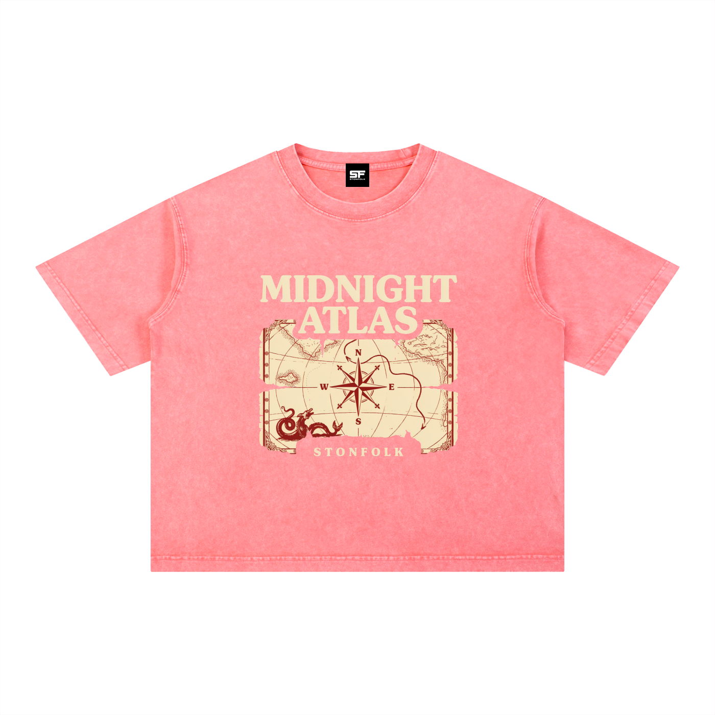 Midnight Atlas Mineral Wash Oversized T-Shirt