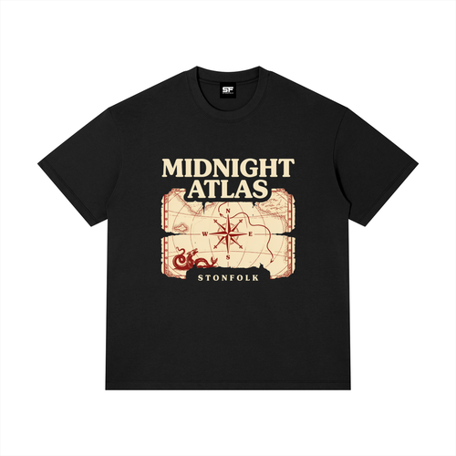 Midnight Atlas Adventure T-Shirt – Vintage Explorer Unisex Tee