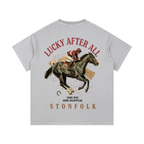 Lucky After All – Washed Graphic T-Shirt
