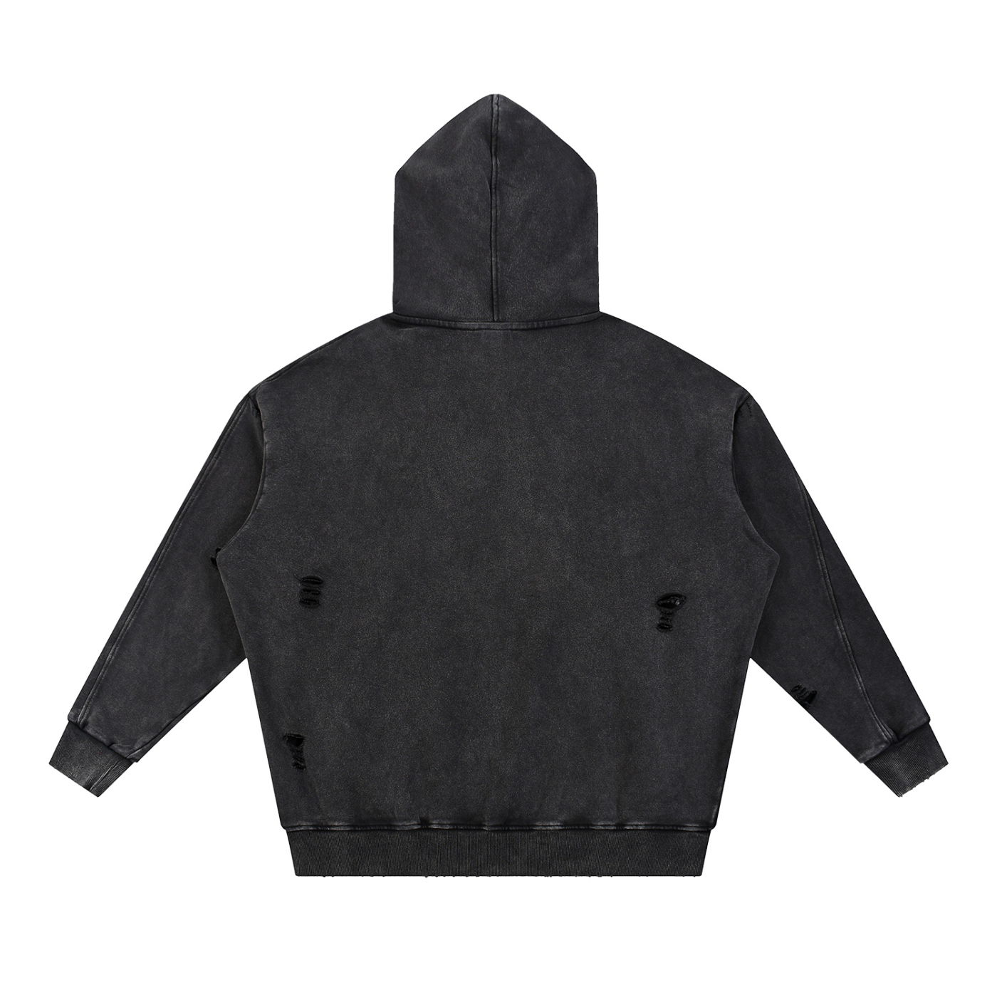 STONFOLK Heavyweight Distressed Panel Hoodie