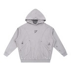 STONFOLK Heavyweight Distressed Panel Hoodie