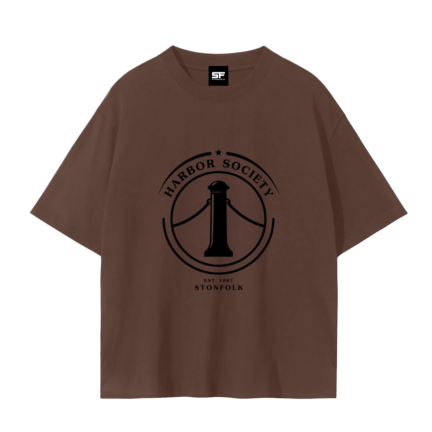 Harbor Society Drop Shoulder Cotton T-Shirt