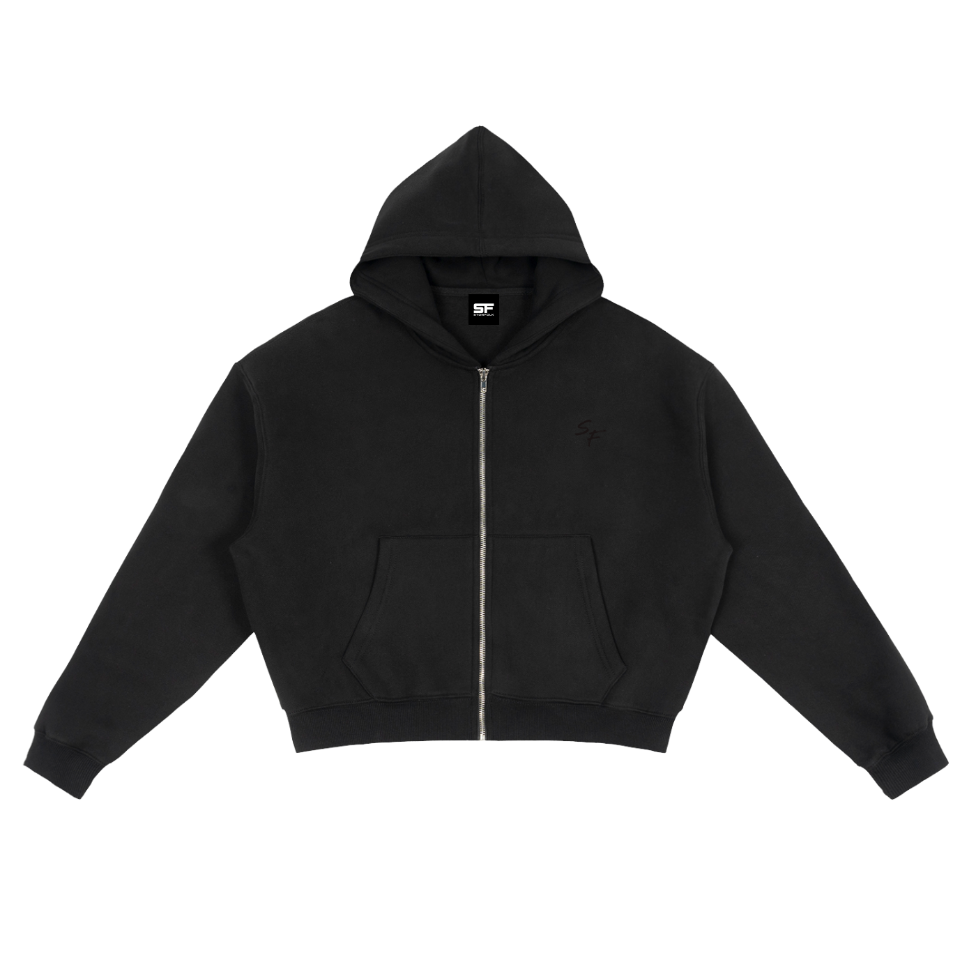STONFOLK Signature Cropped Zip Hoodie