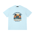 Permanent Vacation Mindset Unisex Graphic T-Shirt | Beach Sunset Vacation Tee | Tropical Summer Shirt