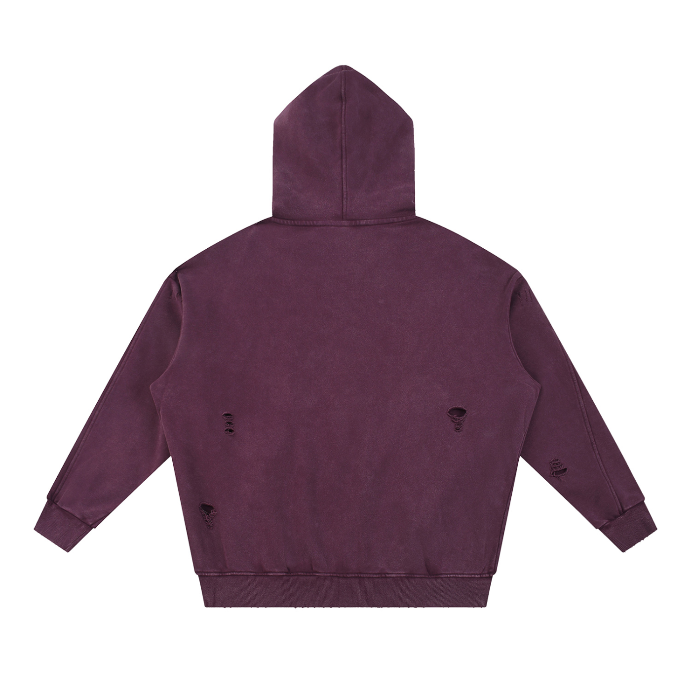STONFOLK Heavyweight Distressed Panel Hoodie