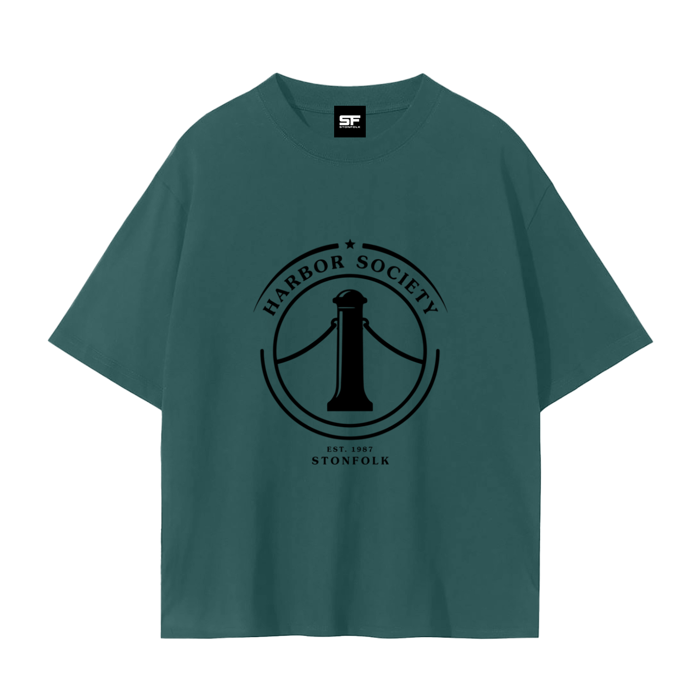 Harbor Society Drop Shoulder Cotton T-Shirt