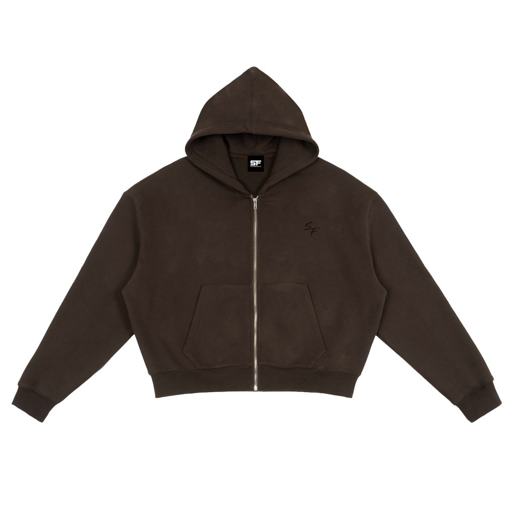 STONFOLK Signature Cropped Zip Hoodie