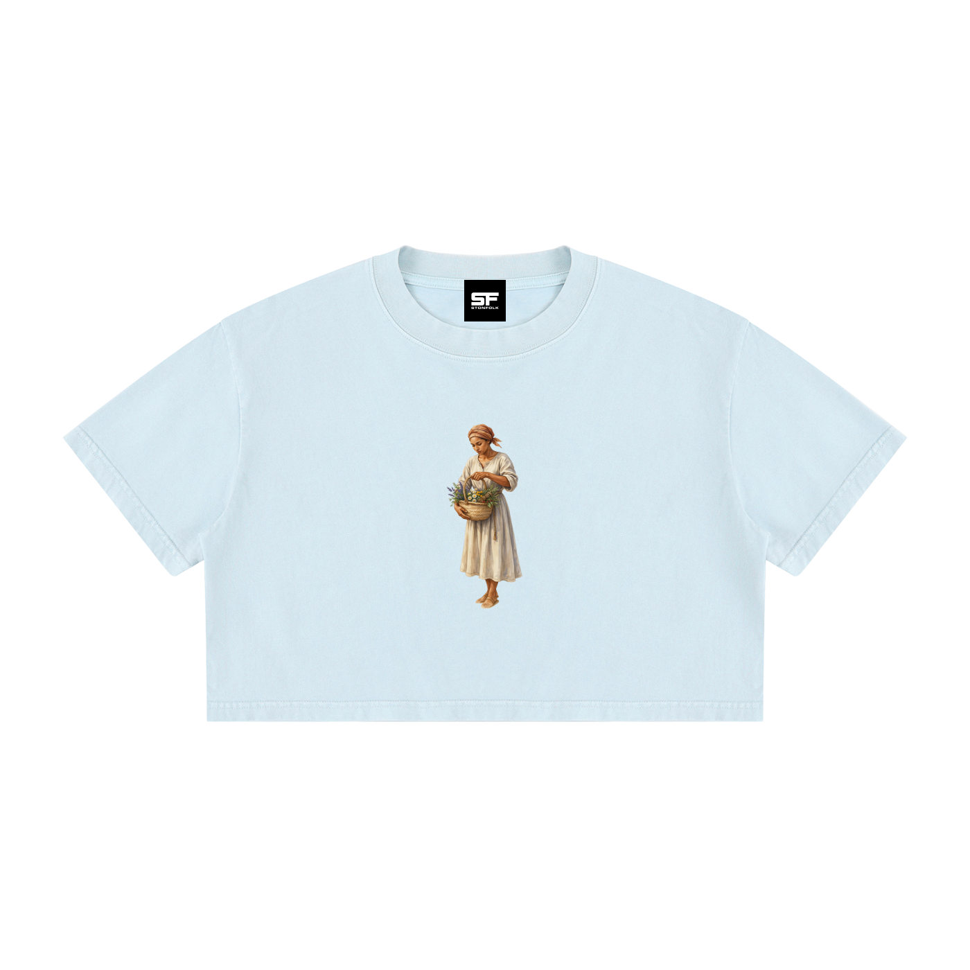 Vintage Harvest Girl Snow Wash Crop Top