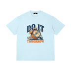 Do It Tomorrow Funny Procrastination Cat Unisex T-Shirt, Introvert Humor Tee, Lazy Day Graphic Shirt