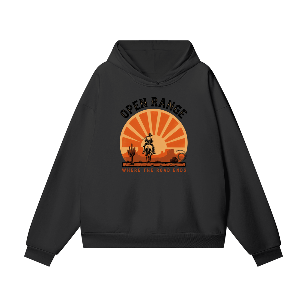 Open Range Hoodie – Vintage Western Cowboy Unisex Hoodie