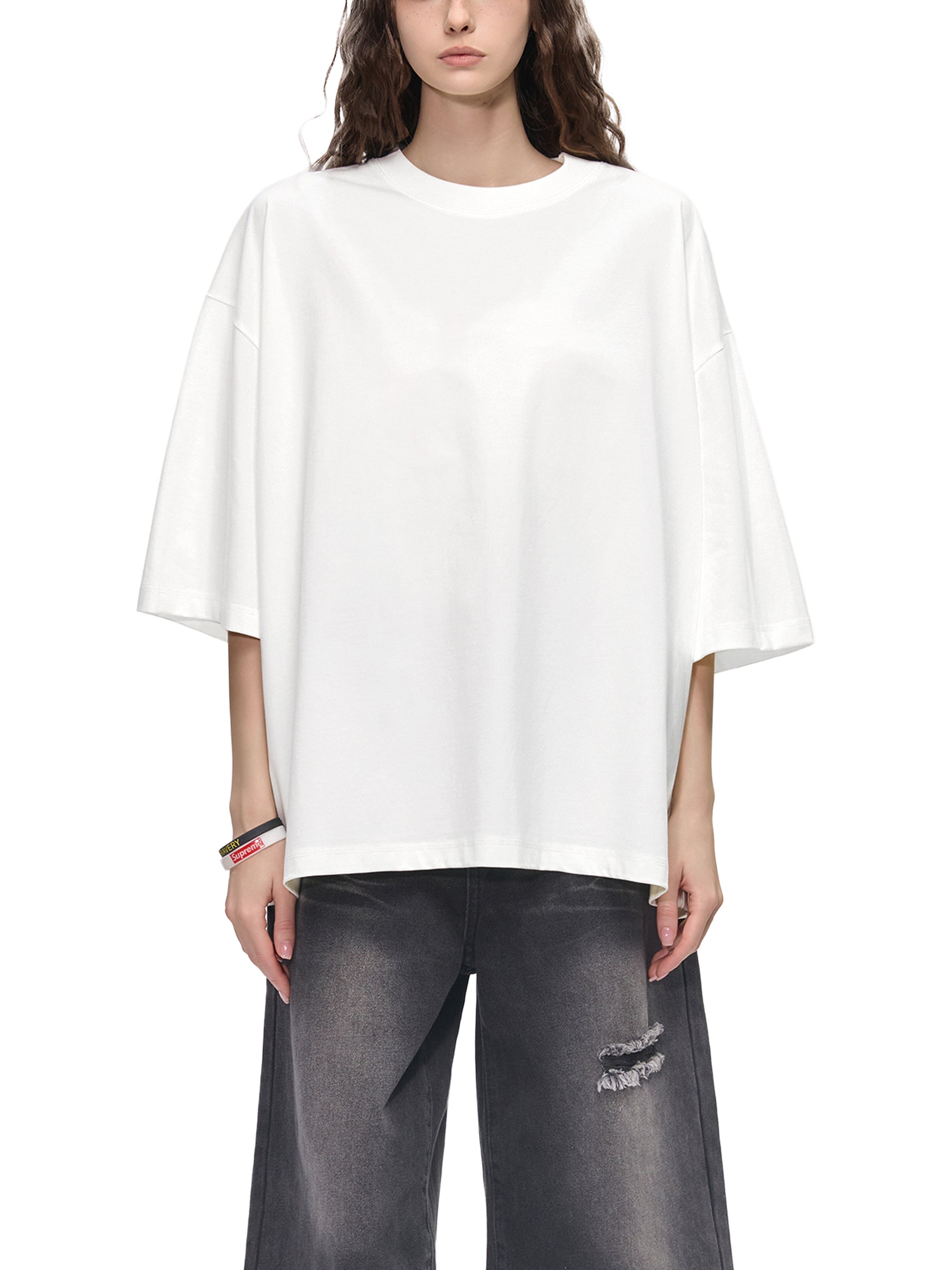 Vintage Cottagecore Girl Oversized Cotton T-Shirt – Aesthetic Streetwear Graphic Tee