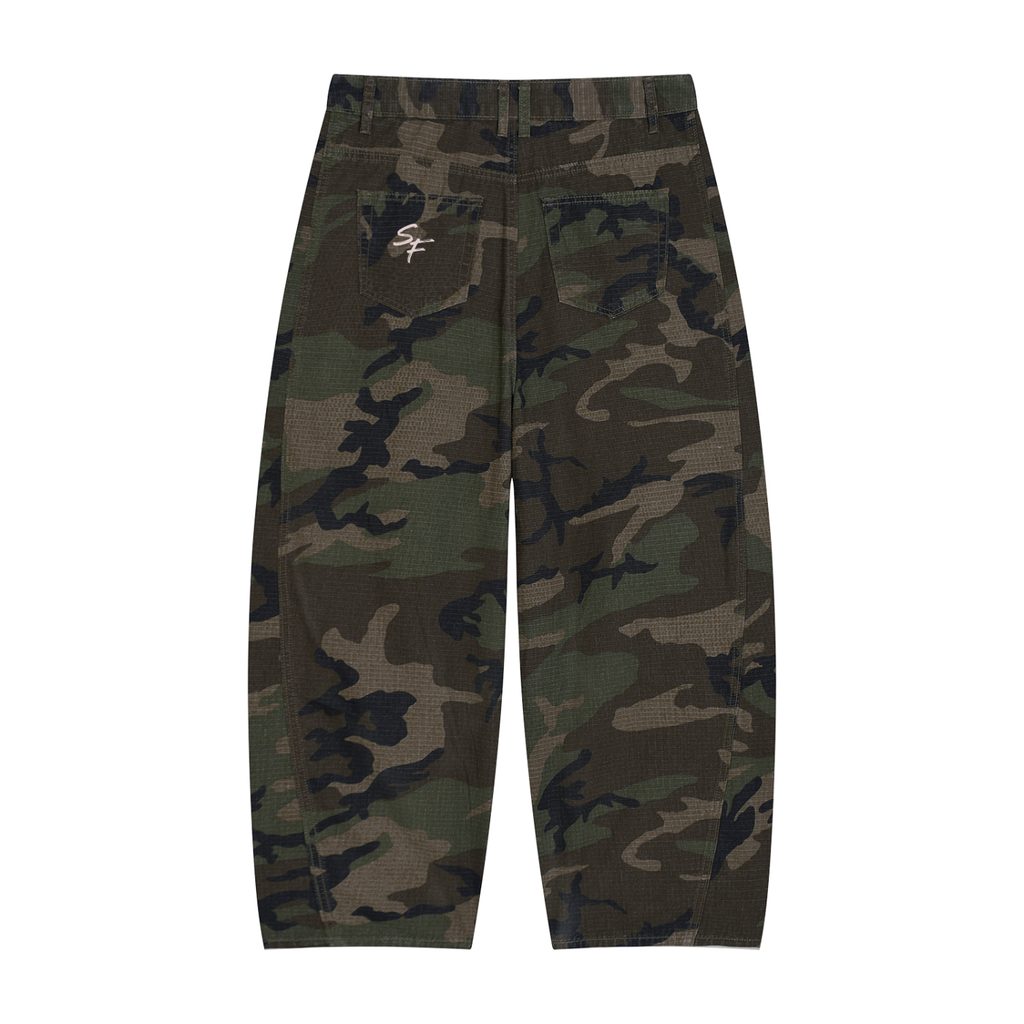 STONFOLK Woodland Camo Loose-Fit Pants