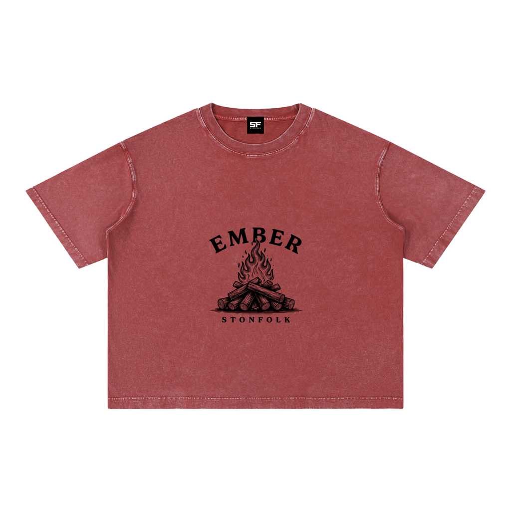 Ember Mineral Wash Oversized T-Shirt