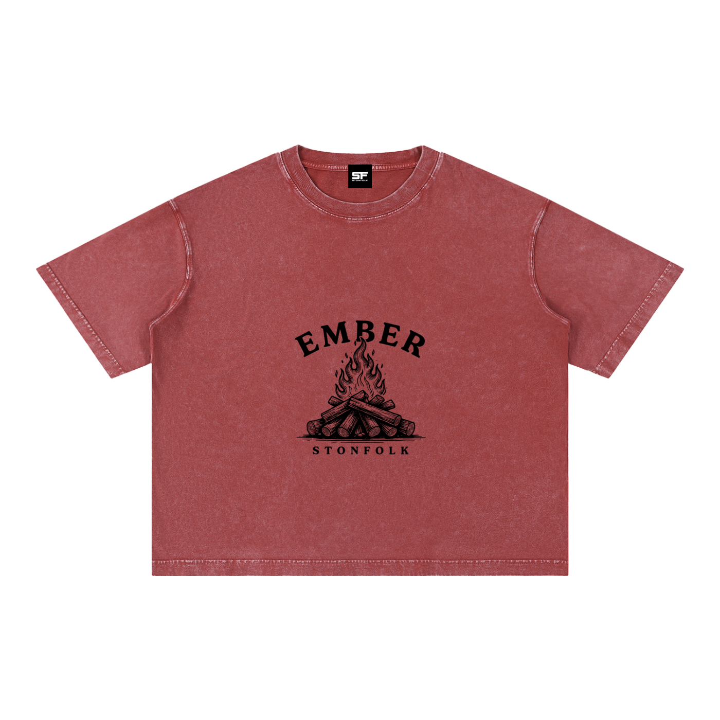 Ember Mineral Wash Oversized T-Shirt