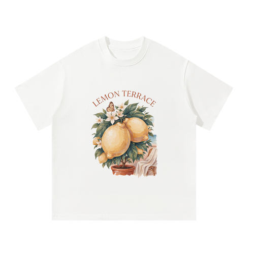 Lemon Terrace Oversized Cotton T-Shirt