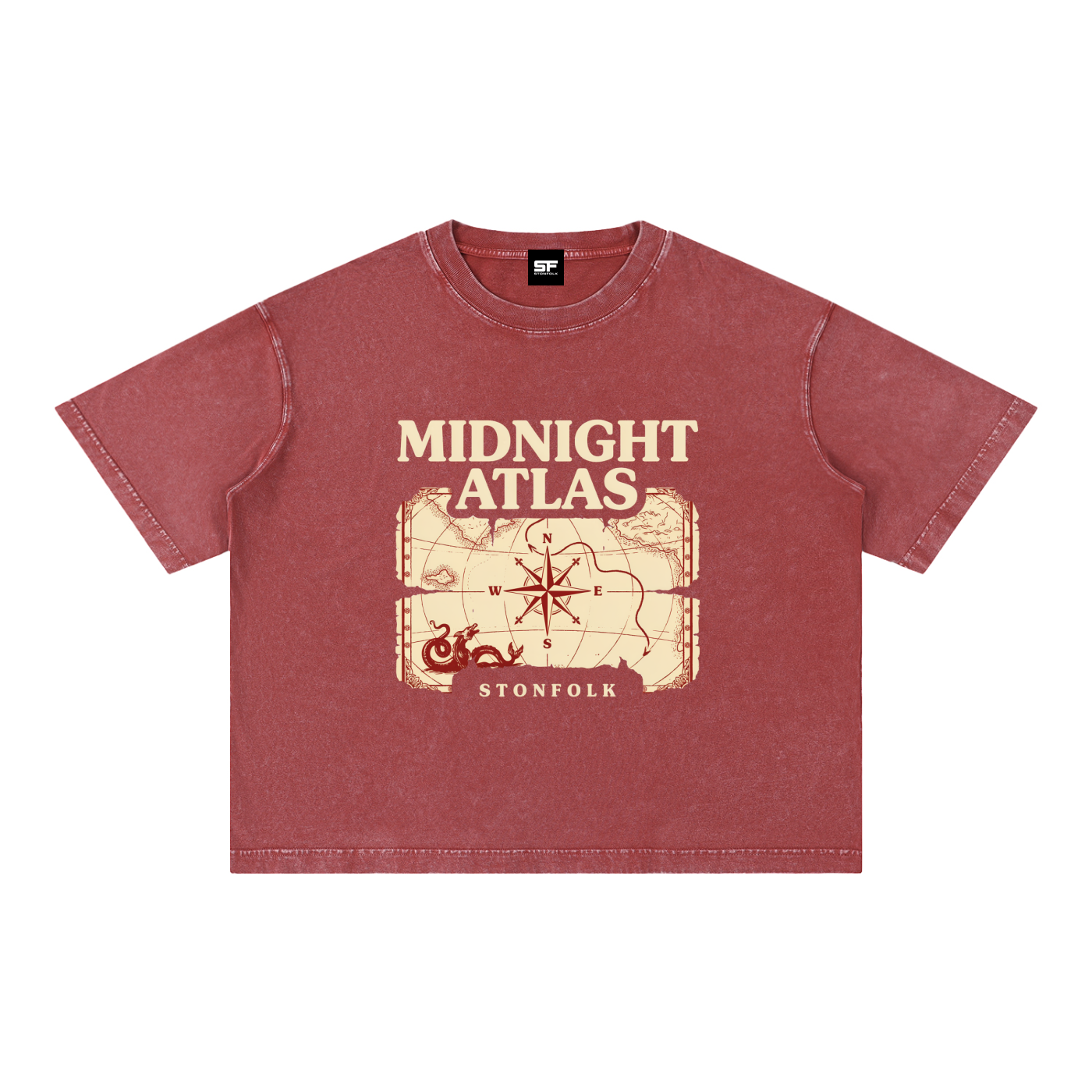 Midnight Atlas Mineral Wash Oversized T-Shirt