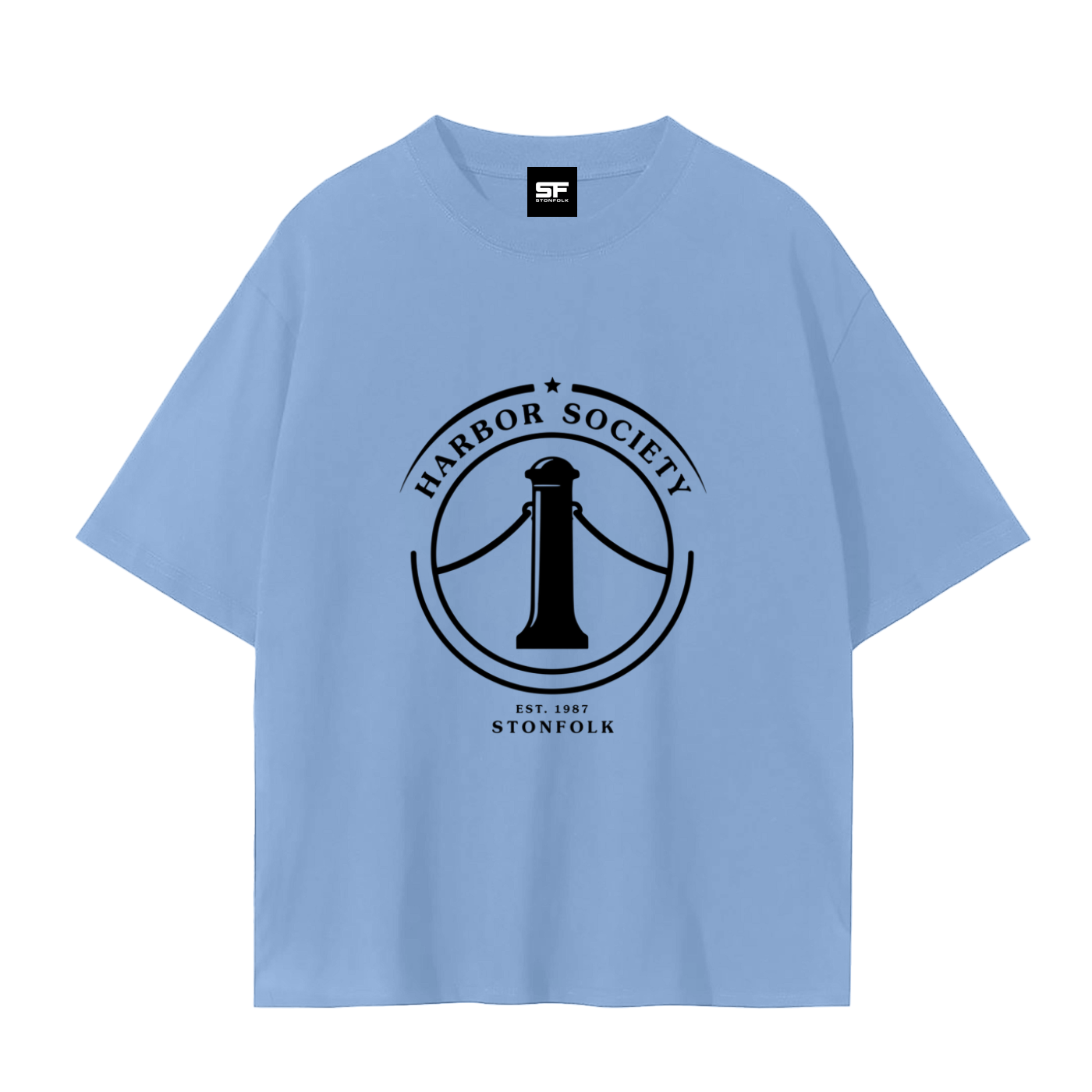 Harbor Society Drop Shoulder Cotton T-Shirt
