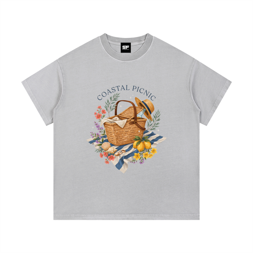 Coastal Picnic Vintage Wash Cotton T-Shirt
