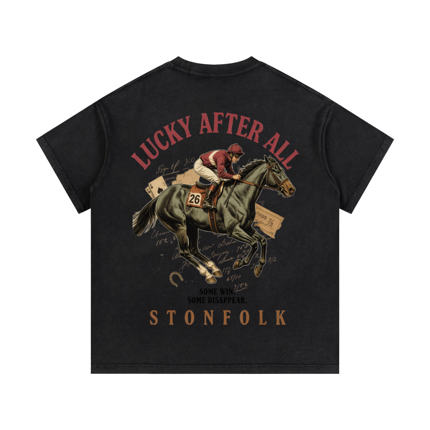 Lucky After All – Washed Graphic T-Shirt