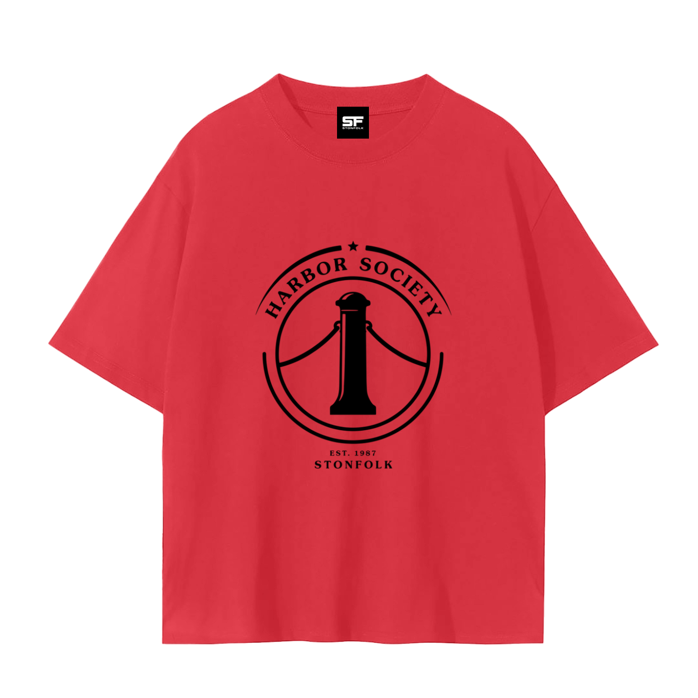 Harbor Society Drop Shoulder Cotton T-Shirt