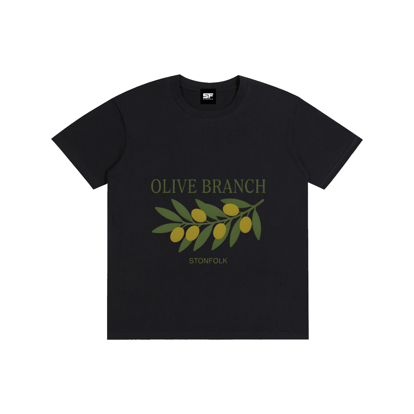 Olive Branch Classic Cotton T-Shirt