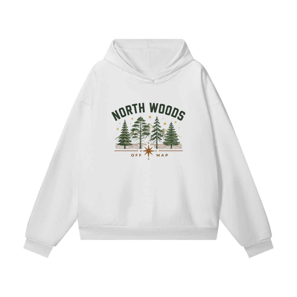 North Woods Hoodie – Vintage Outdoor Adventure Unisex Hoodie