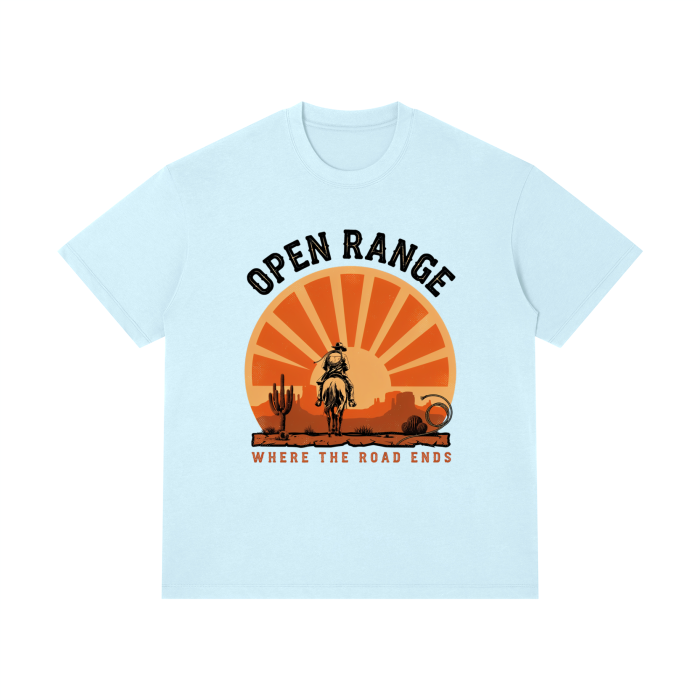 Open Range Cowboy Graphic T-Shirt – Vintage Western Unisex Tee