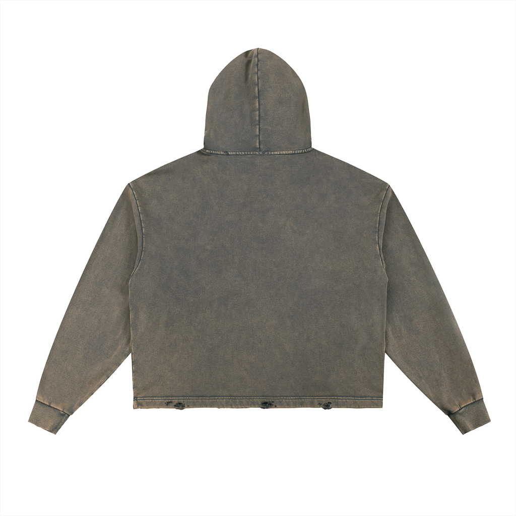 STONFOLK Washed Raw Edge Hoodie
