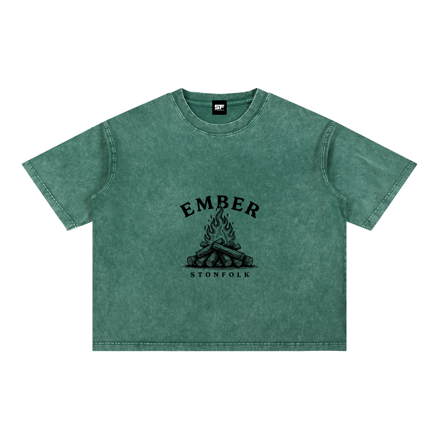 Ember Mineral Wash Oversized T-Shirt