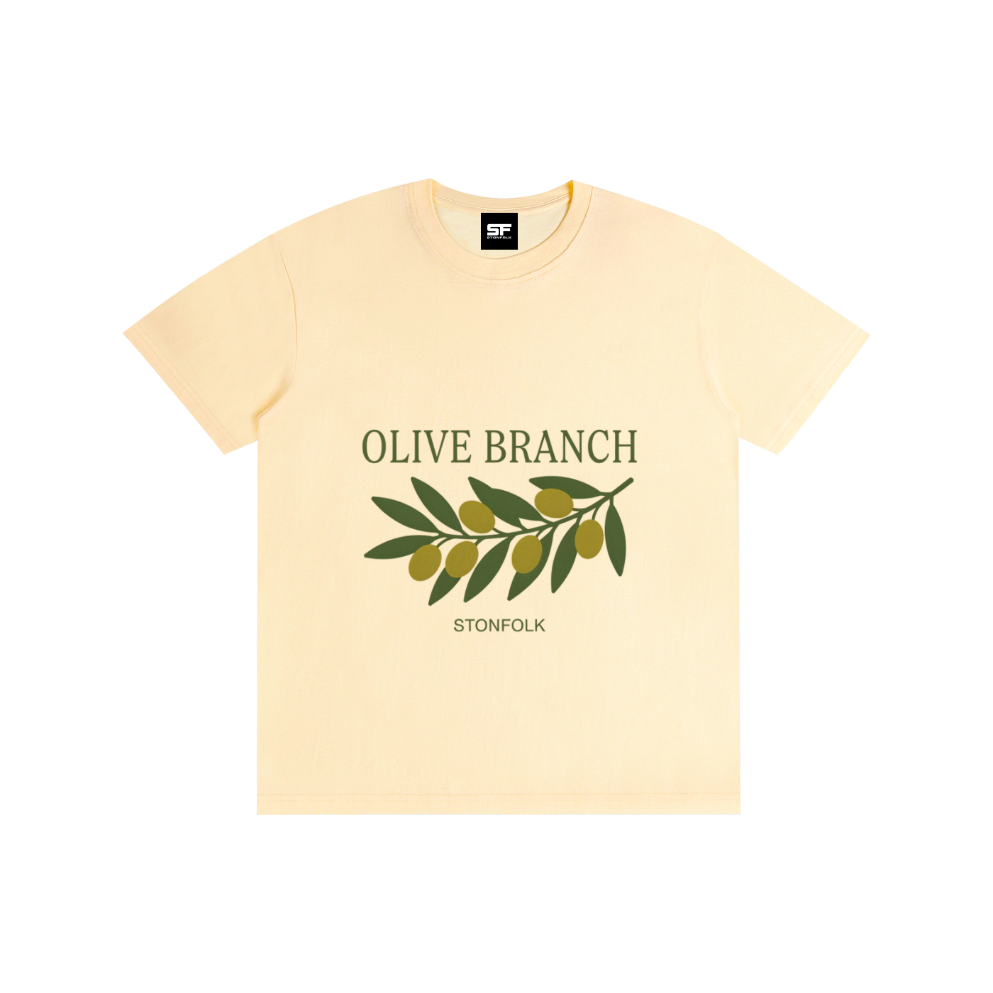 Olive Branch Classic Cotton T-Shirt