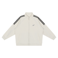 Reflection Striped Raglan Sleeve  Jacket