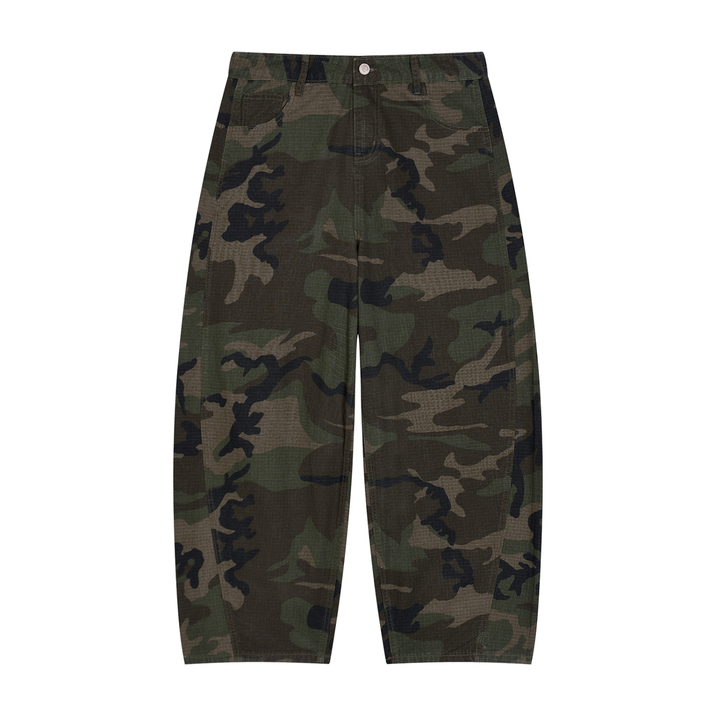 STONFOLK Woodland Camo Loose-Fit Pants