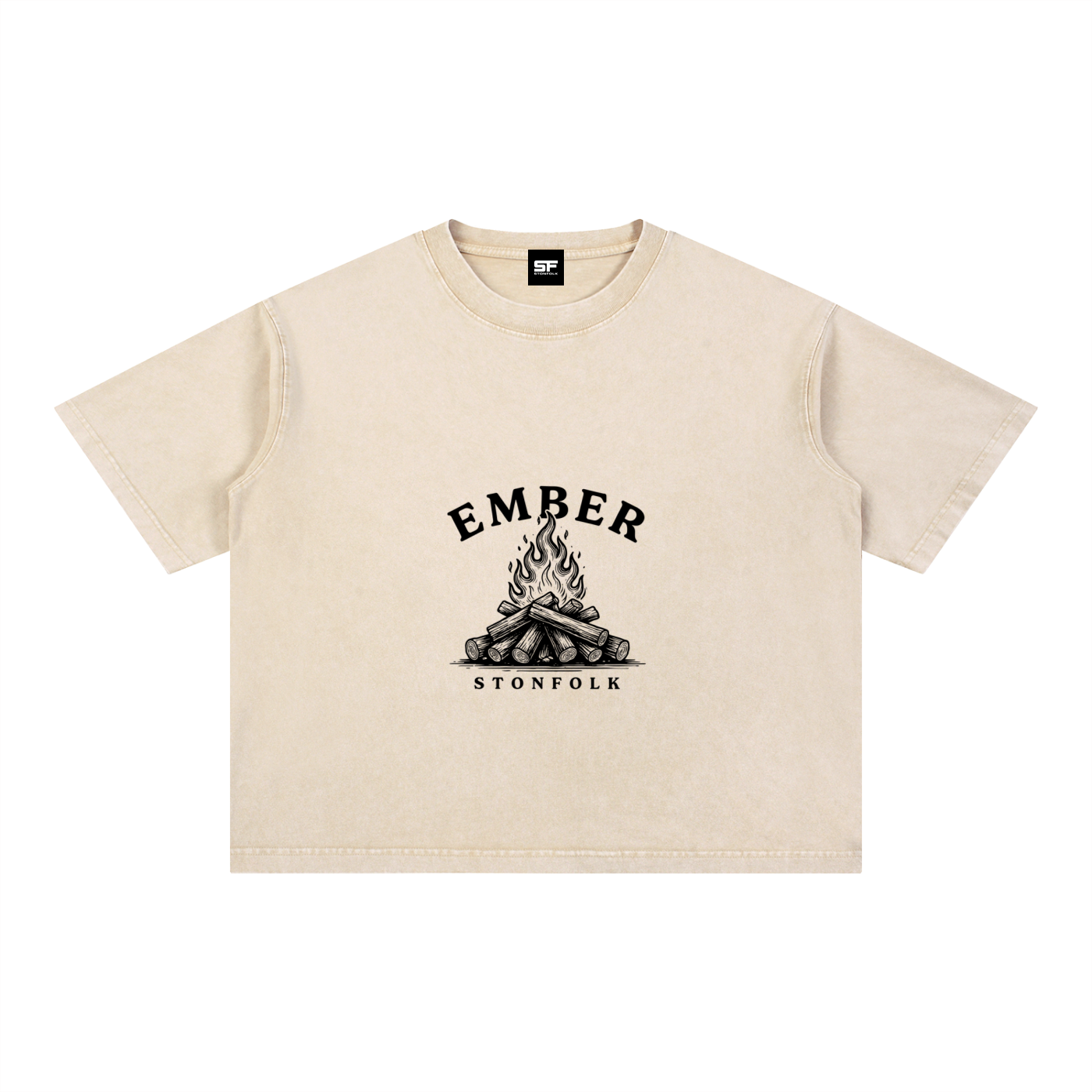 Ember Mineral Wash Oversized T-Shirt