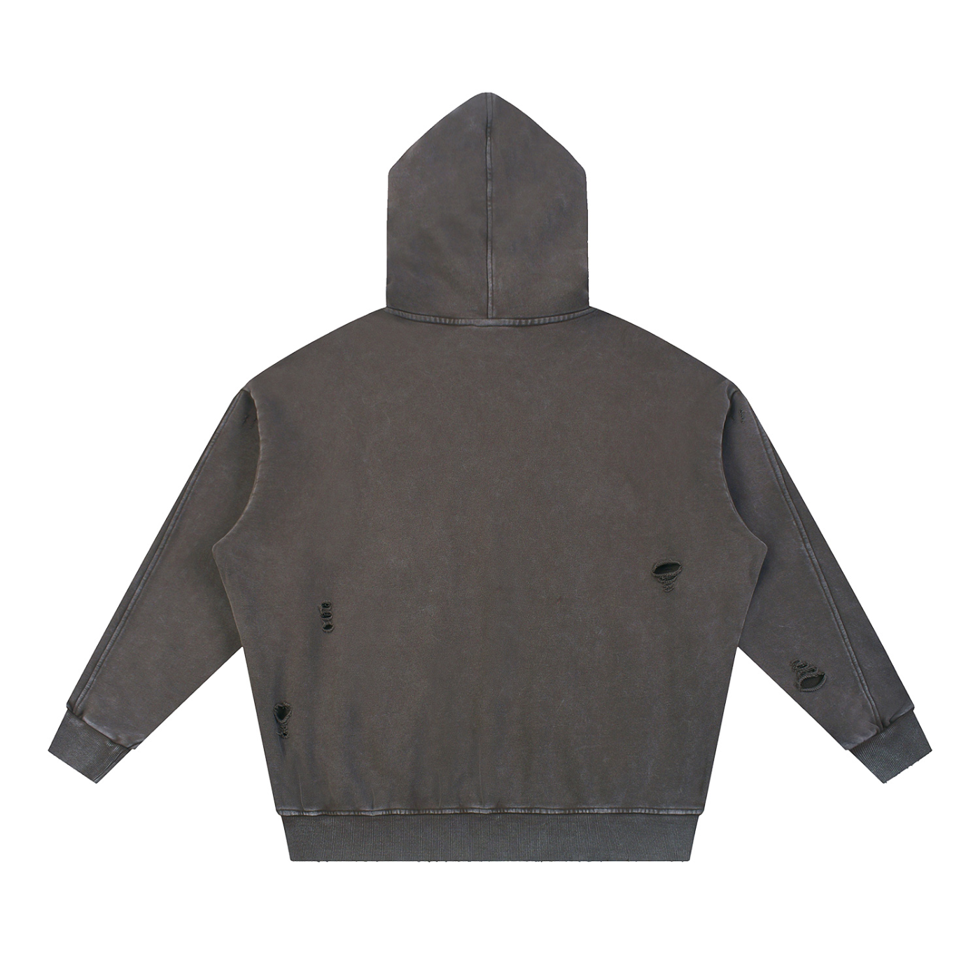 STONFOLK Heavyweight Distressed Panel Hoodie