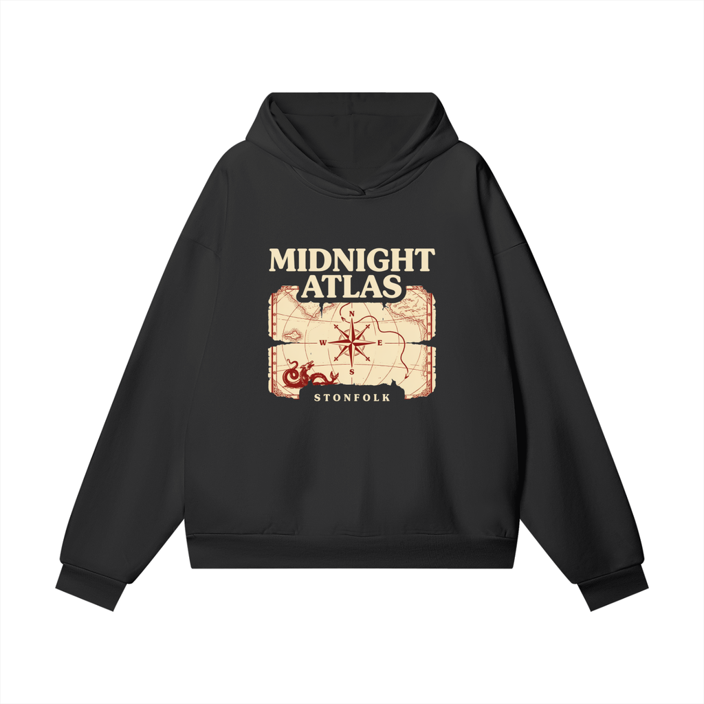 Midnight Atlas Hoodie – Vintage Explorer Adventure Unisex Hoodie