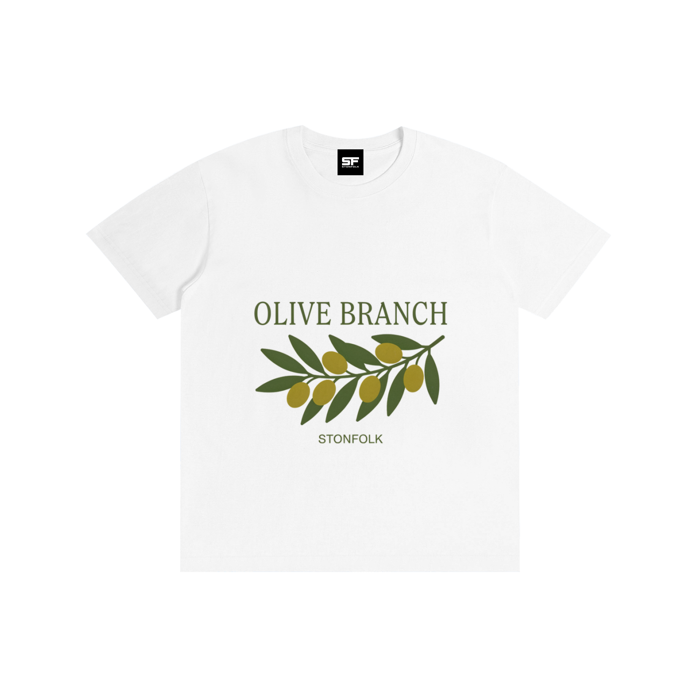 Olive Branch Classic Cotton T-Shirt