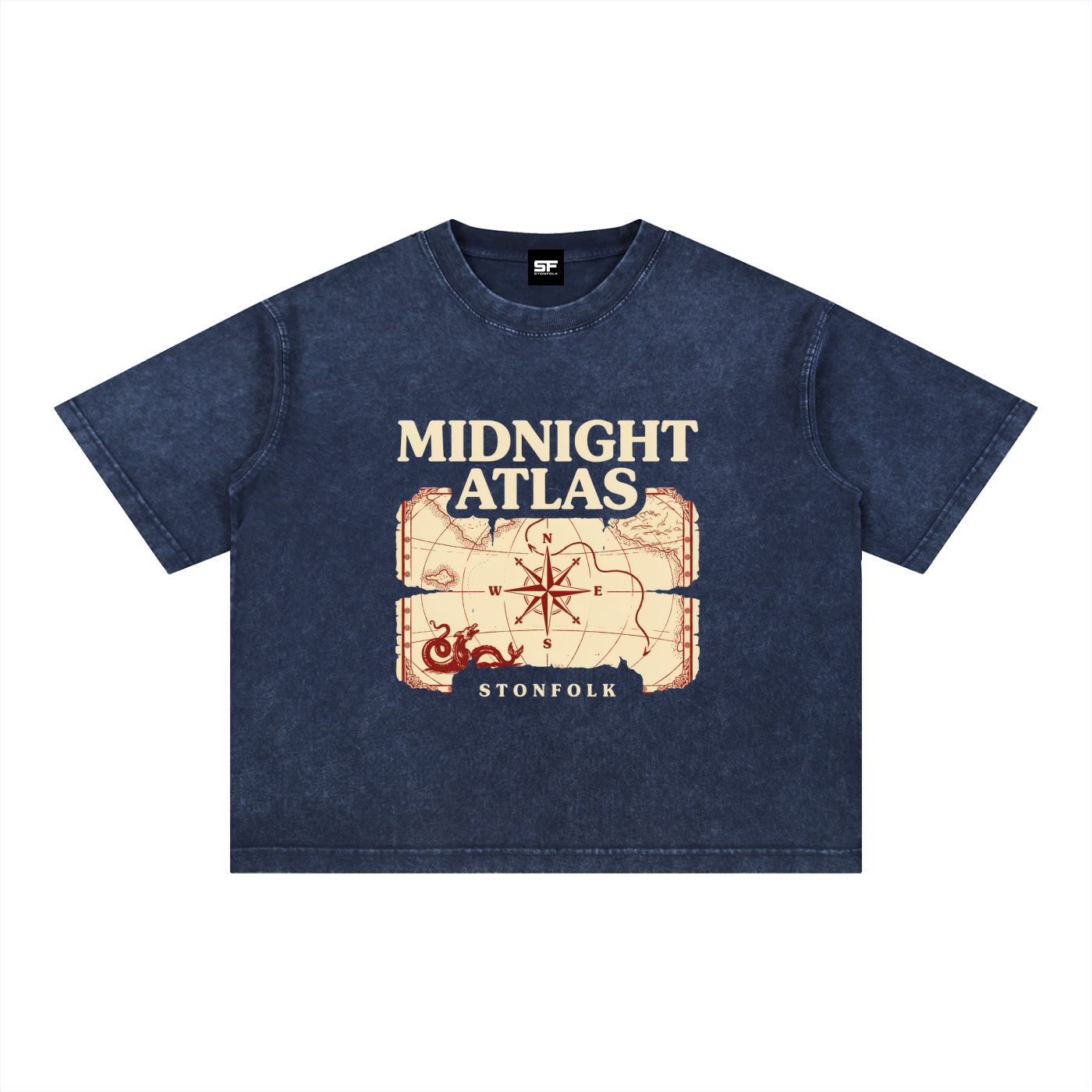 Midnight Atlas Mineral Wash Oversized T-Shirt