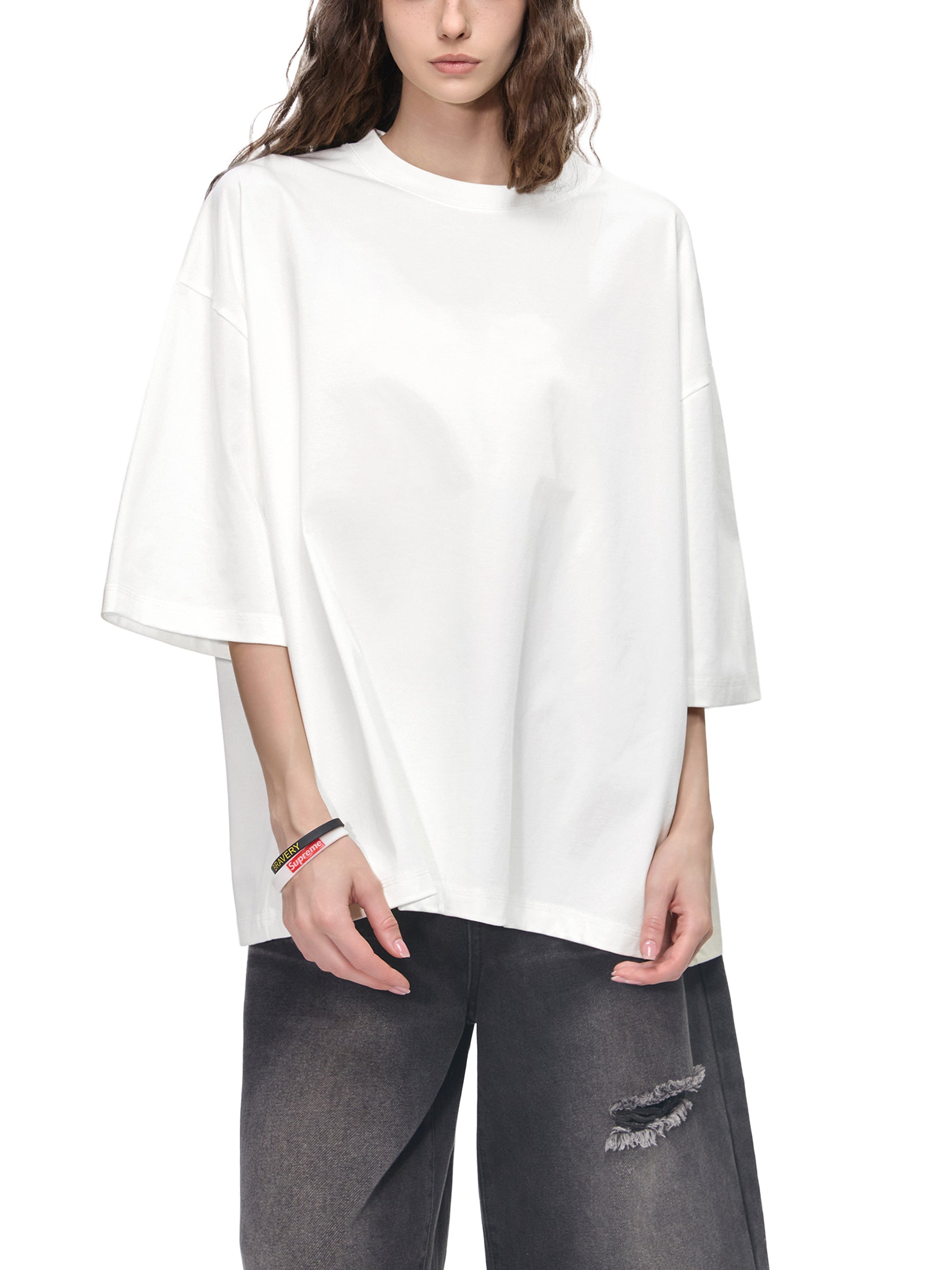 Vintage Cottagecore Girl Oversized Cotton T-Shirt – Aesthetic Streetwear Graphic Tee